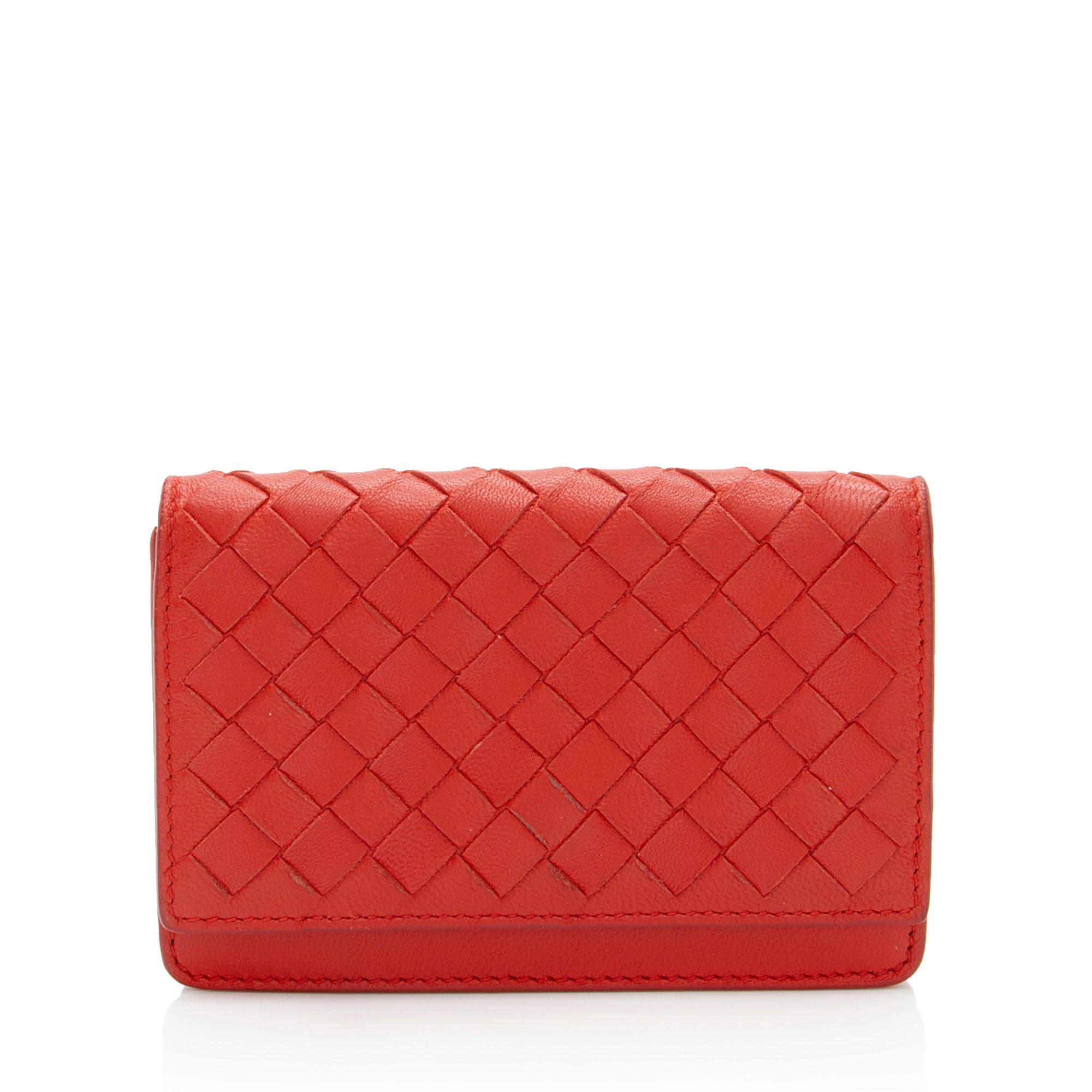 Bottega Veneta Intrecciato Nappa Bifold Card Case