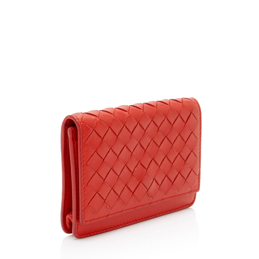Bottega Veneta Intrecciato Nappa Bifold Card Case