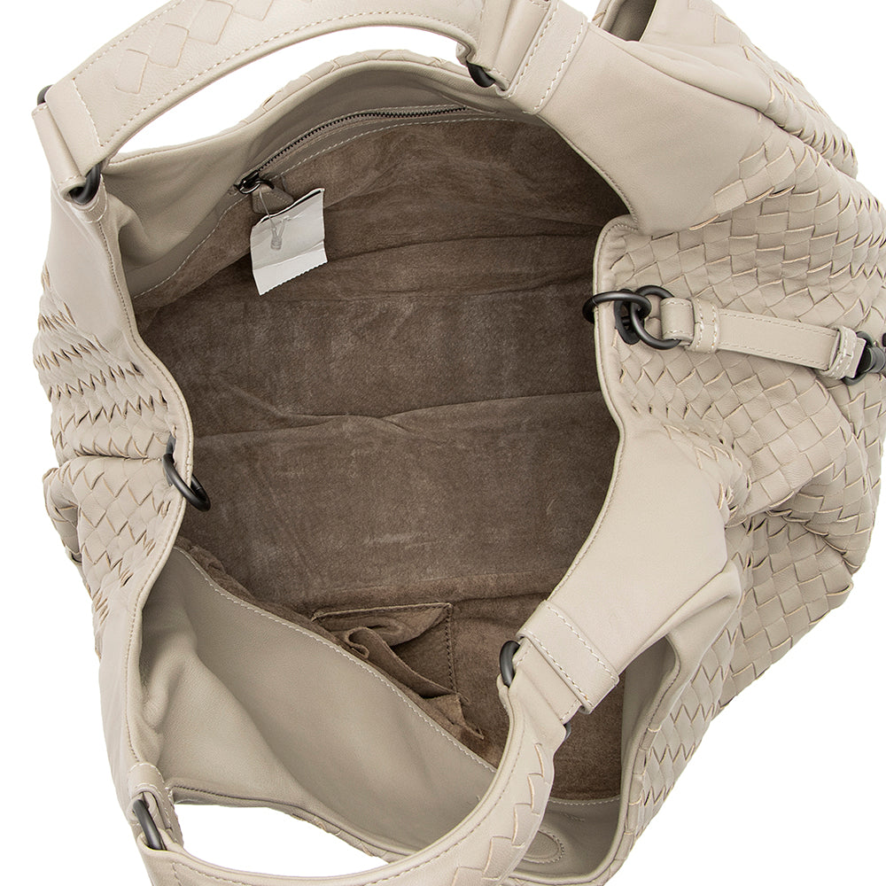 Bottega Veneta Intrecciato Nappa Campana Small Shoulder Bag  - FINAL SALE (SHF-19466)