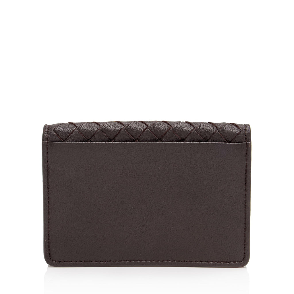 Bottega Veneta Intrecciato Nappa Card Holder (SHF-iqTNyw)