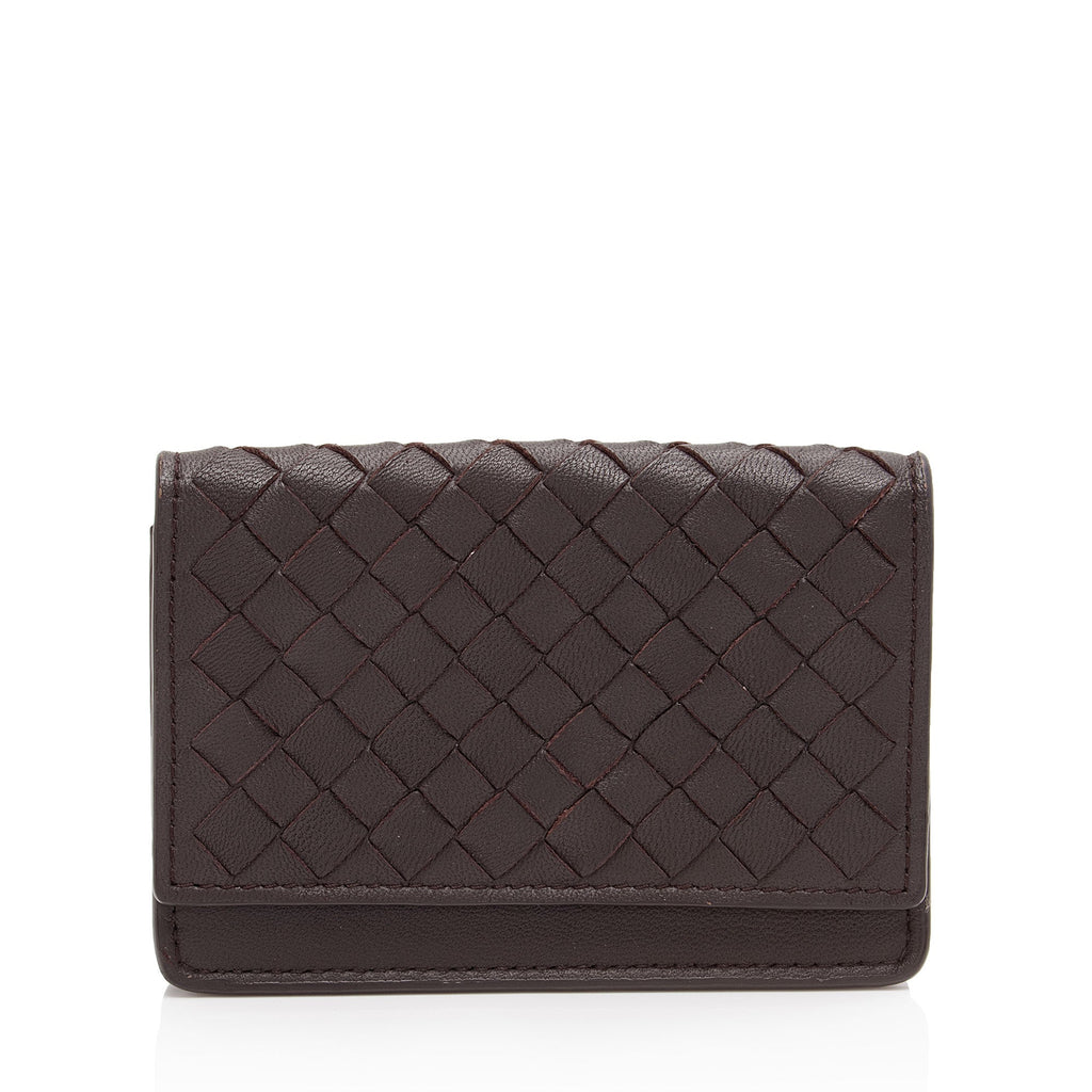 Bottega Veneta Intrecciato Nappa Card Holder (SHF-iqTNyw)