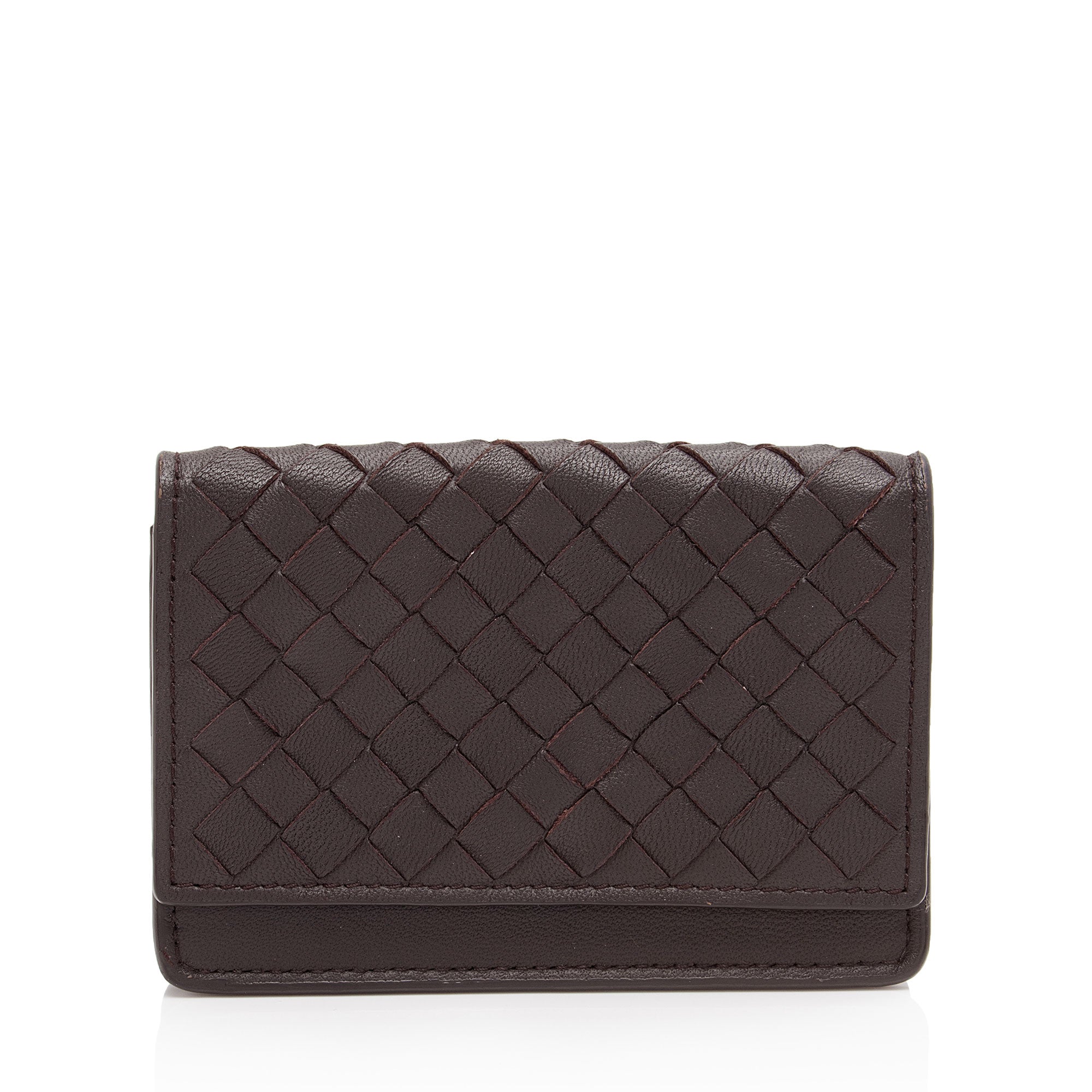 Bottega Veneta Intrecciato Nappa Card Holder (SHF-iqTNyw)