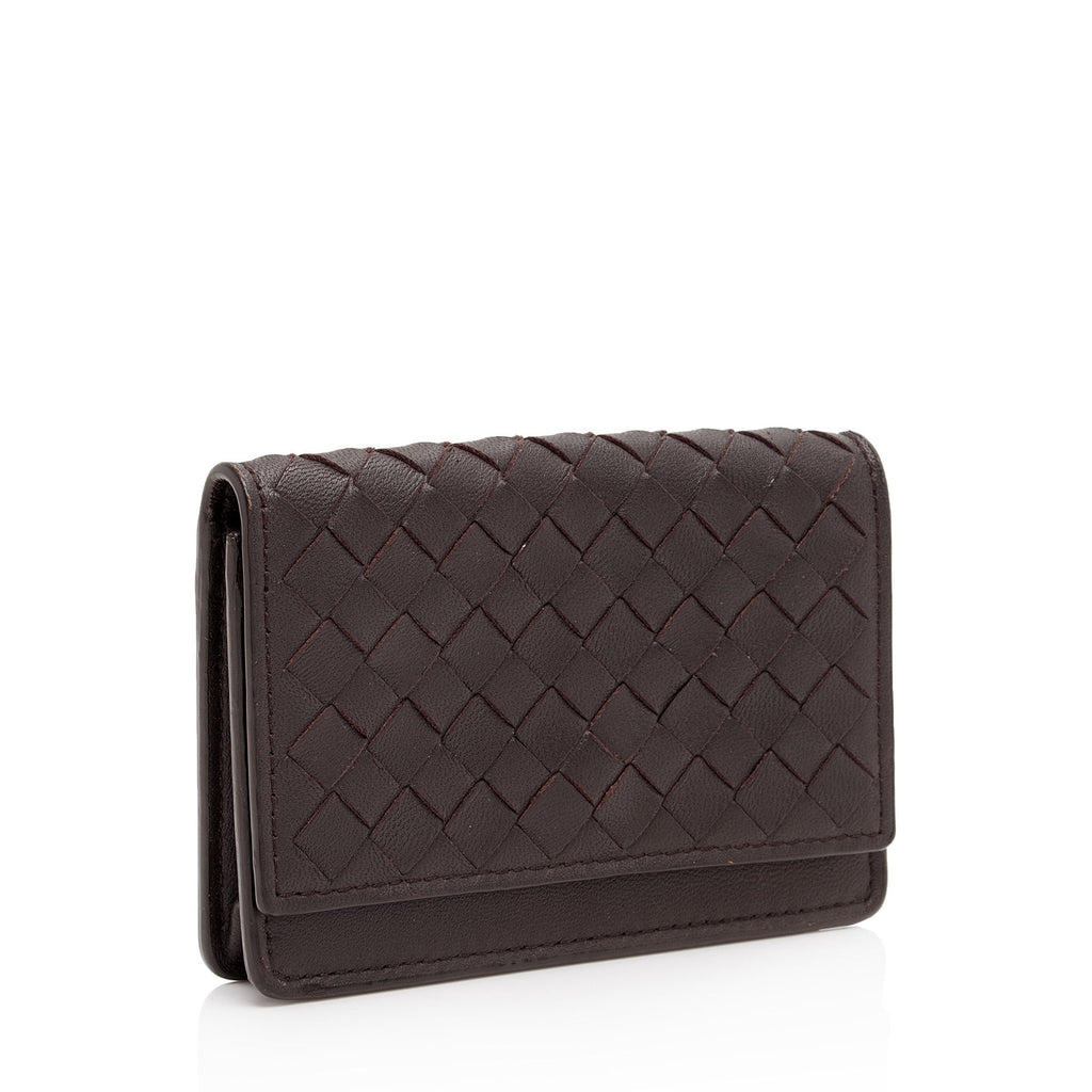 Bottega Veneta Intrecciato Nappa Card Holder (SHF-iqTNyw)