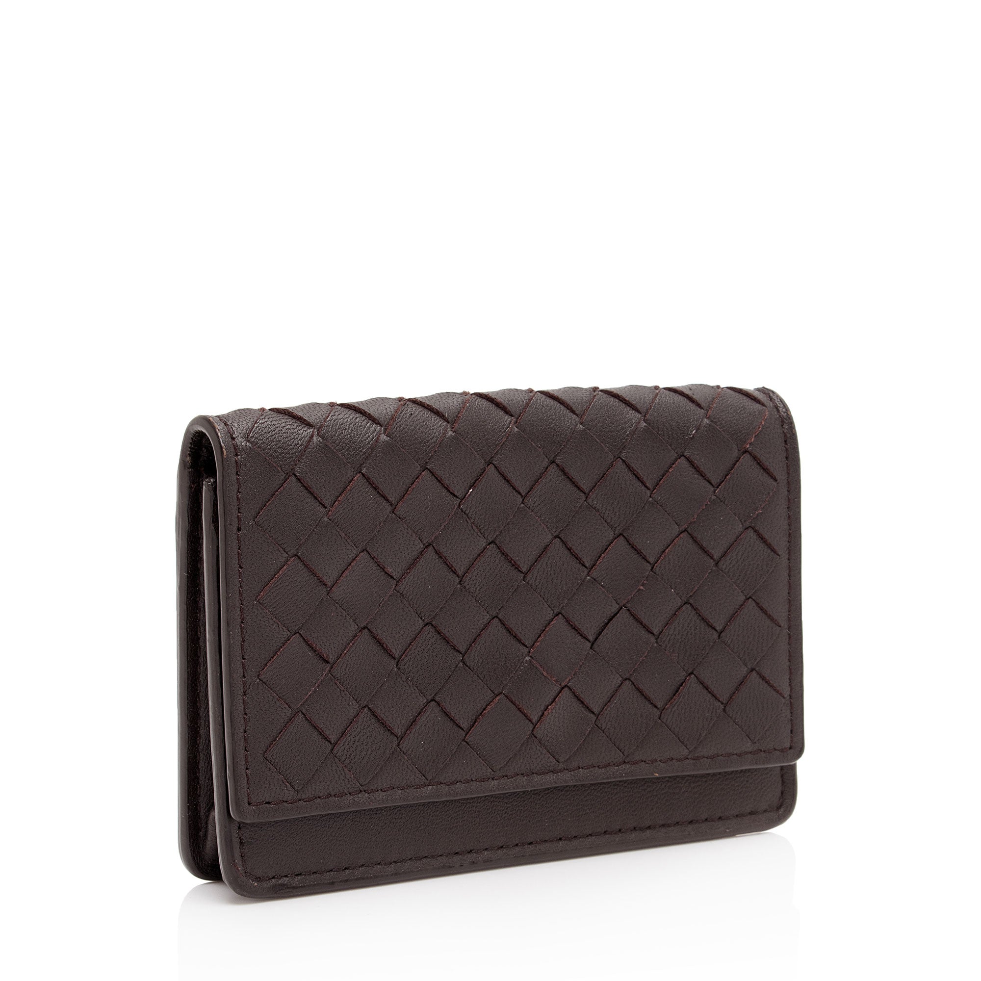 Bottega Veneta Intrecciato Nappa Card Holder (SHF-iqTNyw)