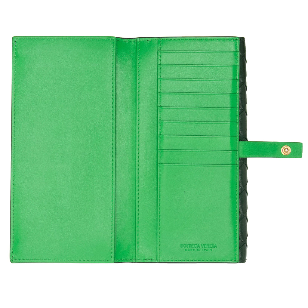 Bottega Veneta Intrecciato Nappa Leather Bi-Fold Continental Wallet (SHF-V5GP6D)