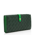 Bottega Veneta Intrecciato Nappa Leather Bi-Fold Continental Wallet (SHF-V5GP6D)
