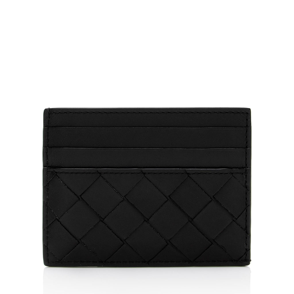 Bottega Veneta Intrecciato Nappa Leather Card Case (SHF-bg1ppw)