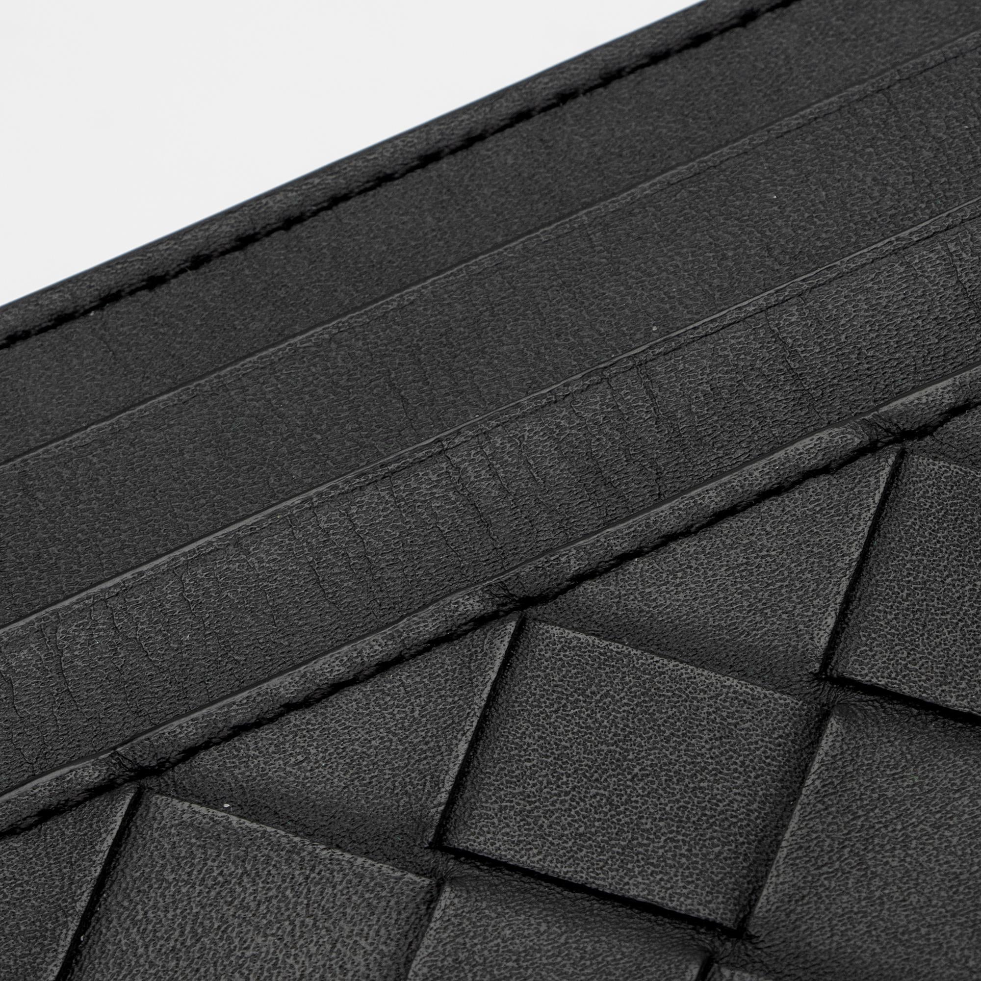 Bottega Veneta Intrecciato Nappa Leather Card Case (SHF-bg1ppw)