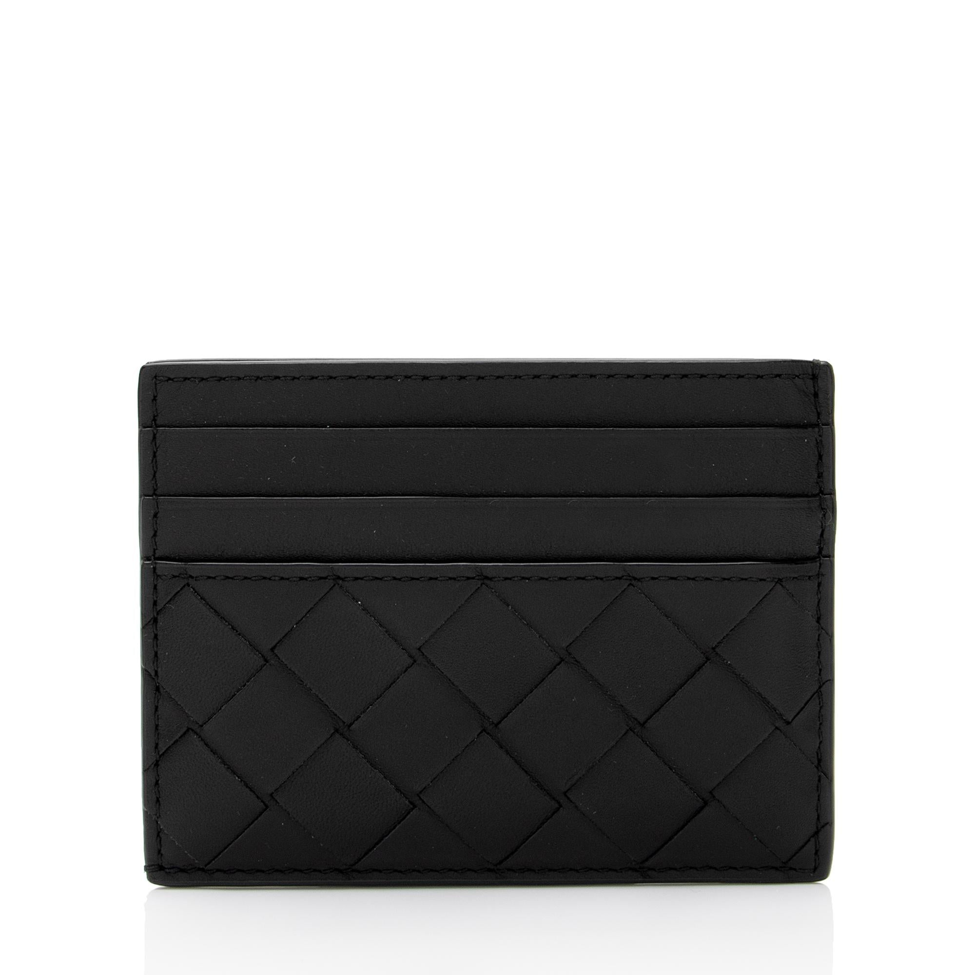 Bottega Veneta Intrecciato Nappa Leather Card Case (SHF-bg1ppw)