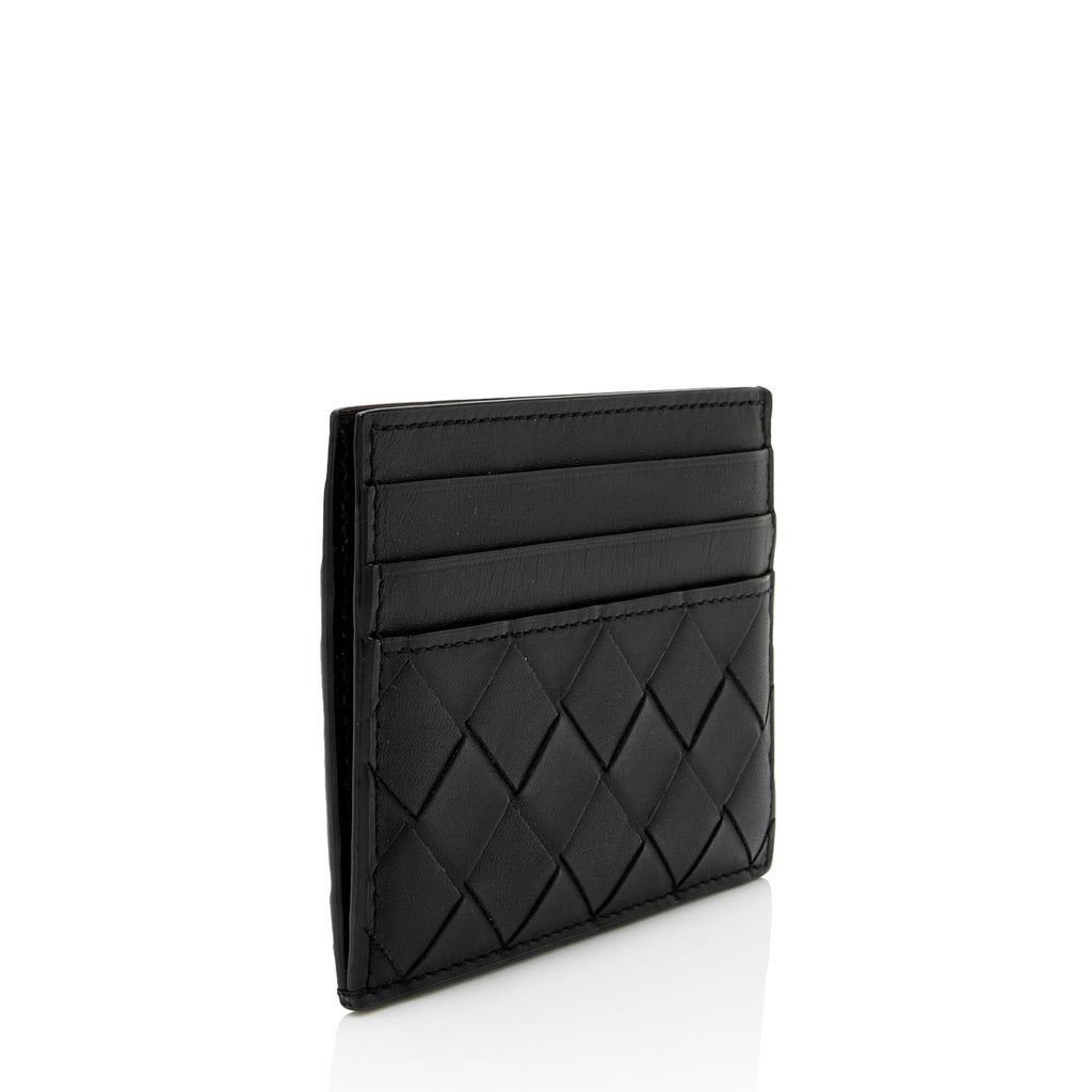 Bottega Veneta Intrecciato Nappa Leather Card Case (SHF-bg1ppw)