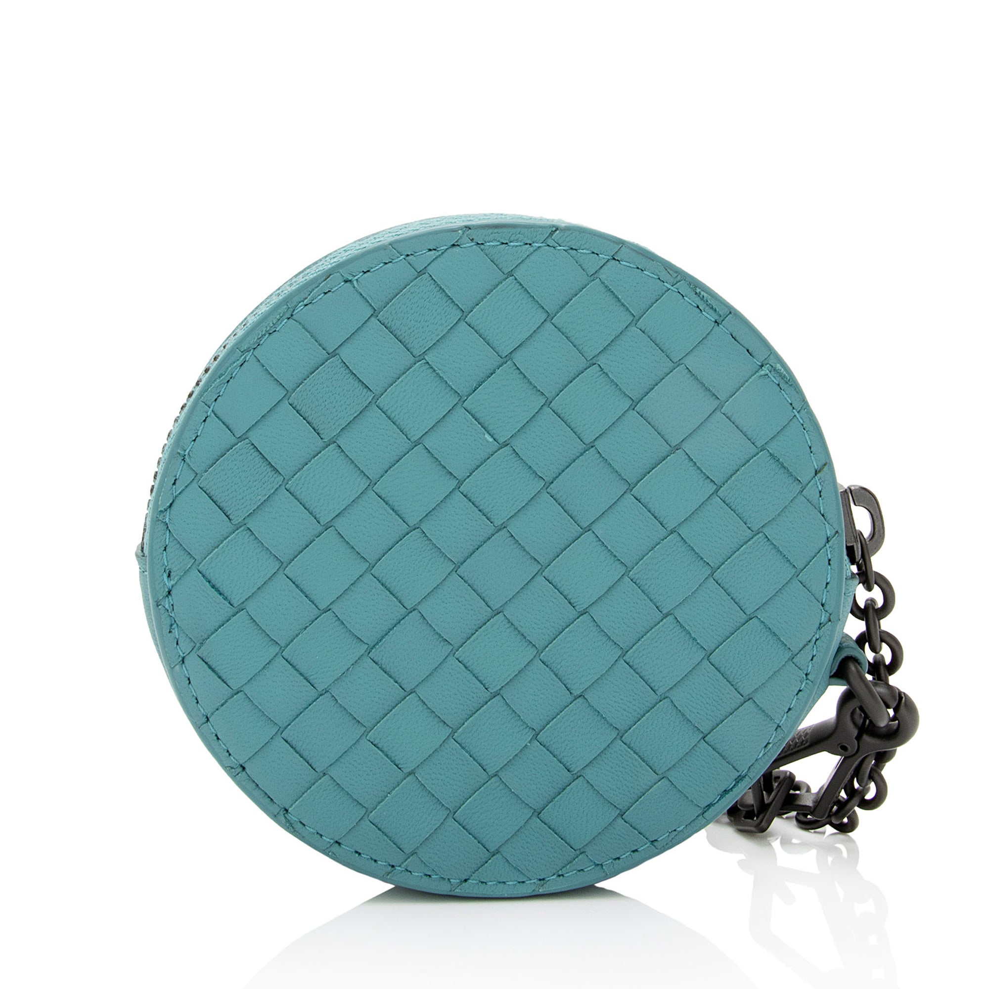 Bottega Veneta Intrecciato Nappa Leather Round Coin Pouch (SHF-tJj3Bn)