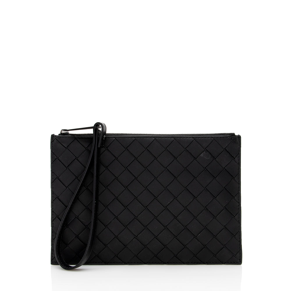 Bottega Veneta Intrecciato Nappa Leather Wristlet (SHF-18342)