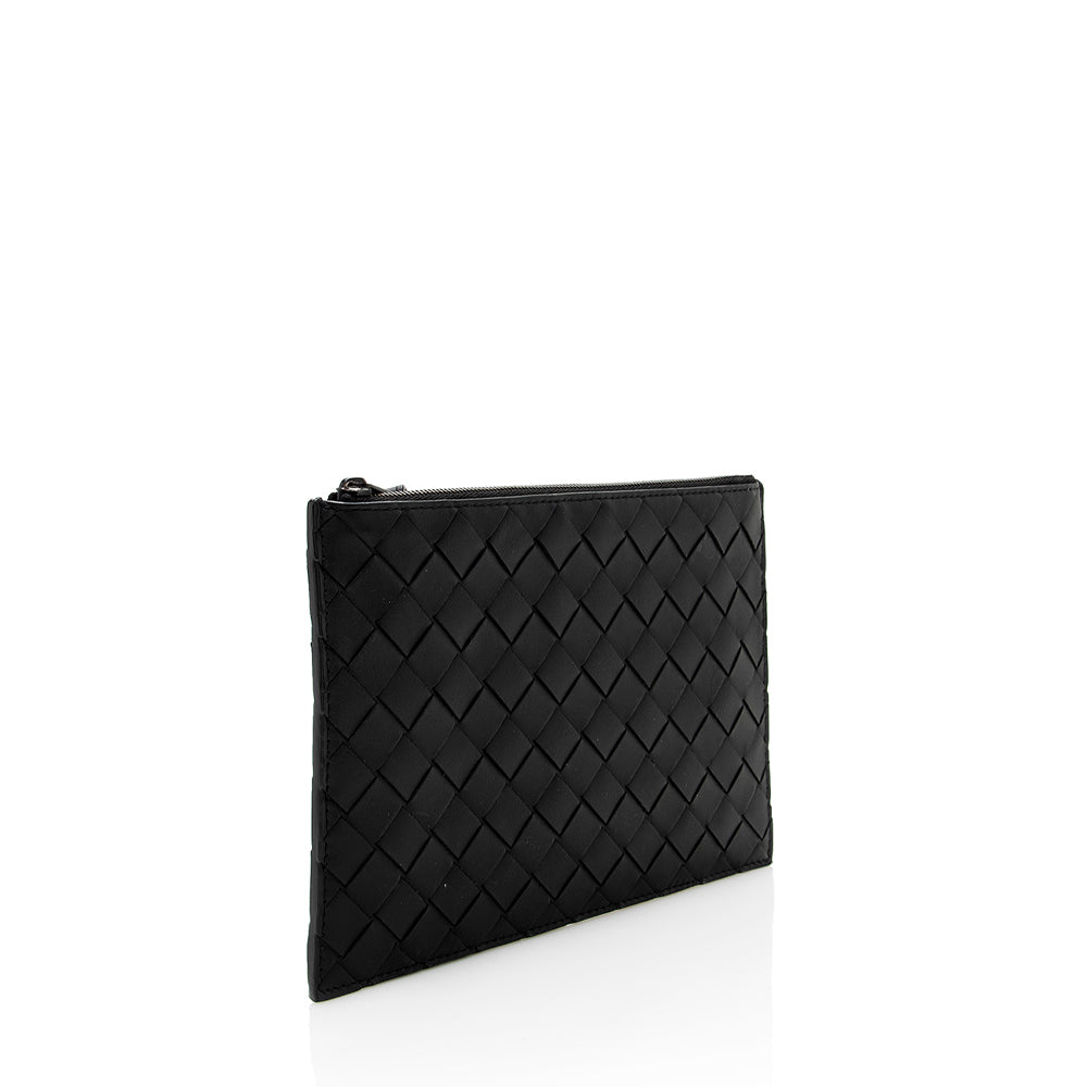 Bottega Veneta Intrecciato Nappa Leather Wristlet (SHF-18342)