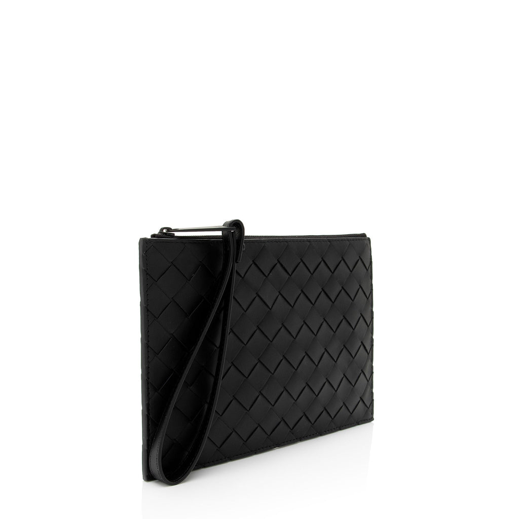 Bottega Veneta Intrecciato Nappa Leather Wristlet (SHF-HIja2g)