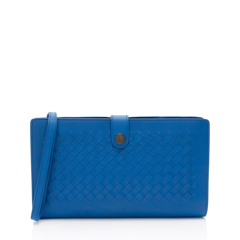 Bottega Veneta Intrecciato Nappa Wristlet (SHF-yEfeVY)