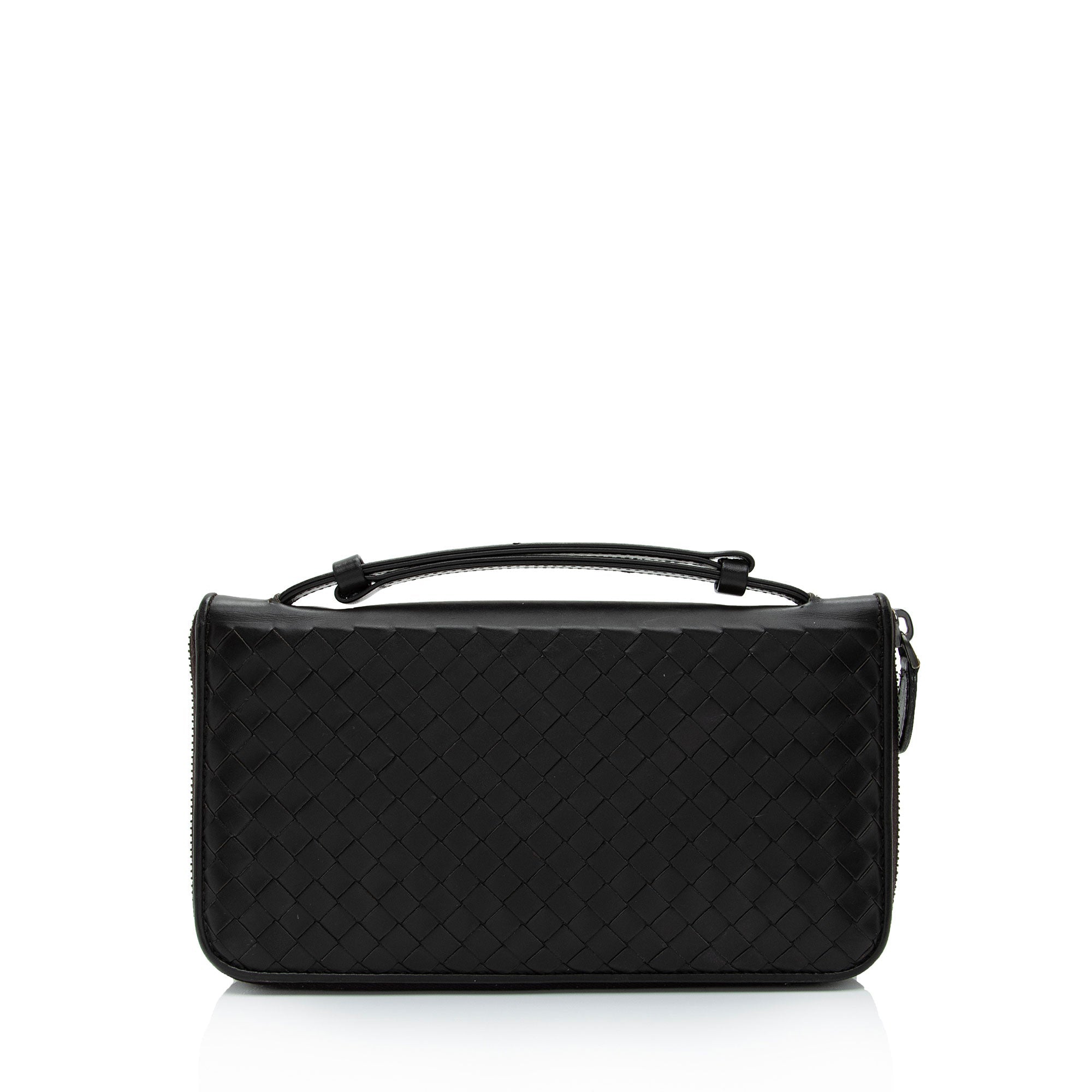 Bottega Veneta Intrecciato Nappa Zip Around Organizer Wallet (SHF-vd4Mgo)