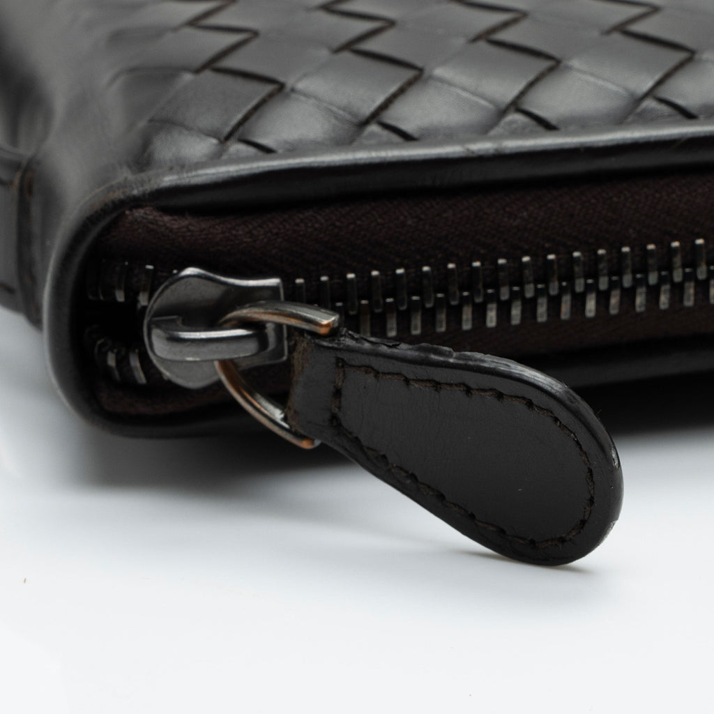 Bottega Veneta Intrecciato Nappa Zip Around Organizer Wallet (SHF-vd4Mgo)
