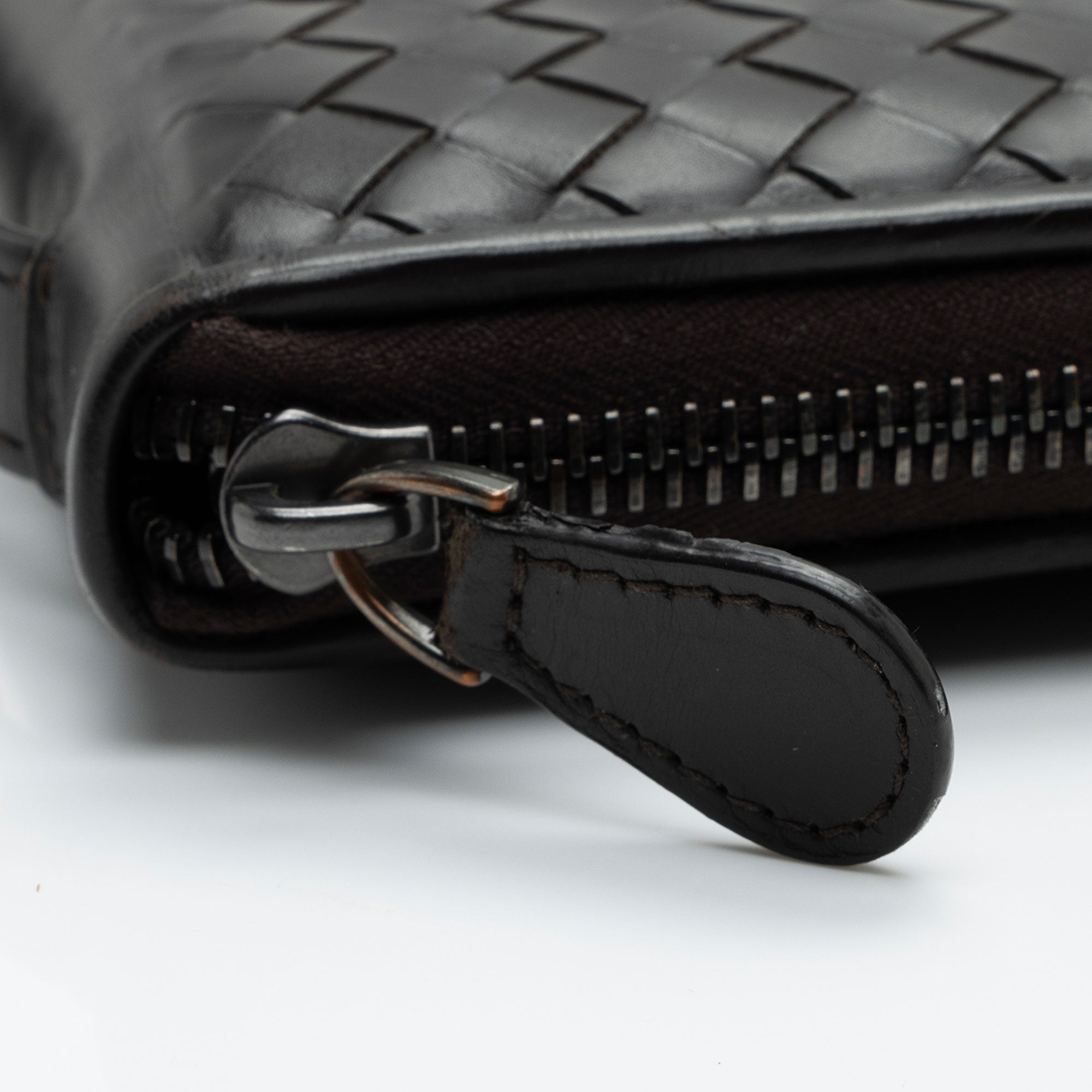 Bottega Veneta Intrecciato Nappa Zip Around Organizer Wallet (SHF-vd4Mgo)