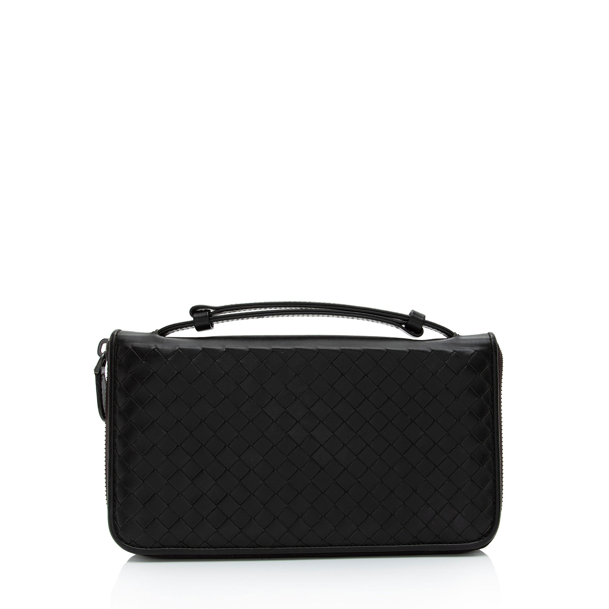 Bottega Veneta Intrecciato Nappa Zip Around Organizer Wallet (SHF-vd4Mgo)