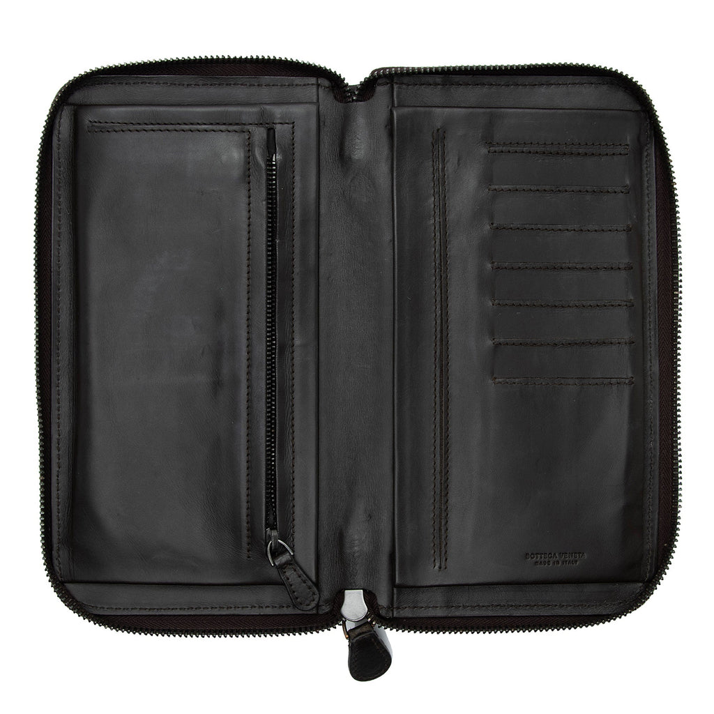Bottega Veneta Intrecciato Nappa Zip Around Organizer Wallet (SHF-vd4Mgo)