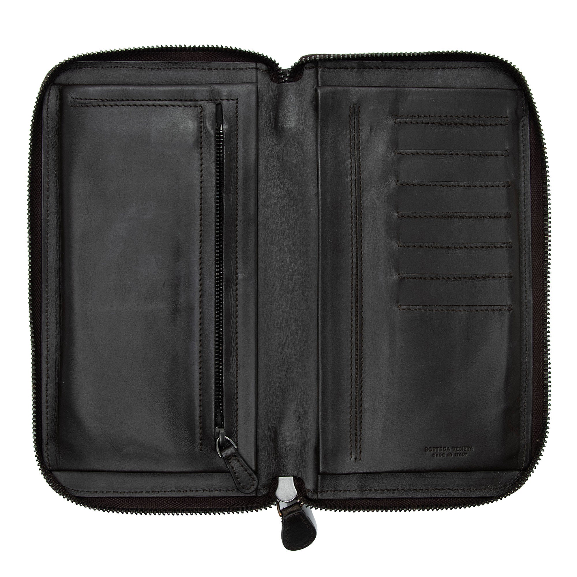 Bottega Veneta Intrecciato Nappa Zip Around Organizer Wallet (SHF-vd4Mgo)
