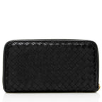 Bottega Veneta Intrecciato Nappa Zip Around Wallet - FINAL SALE (SHF-14636)