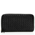 Bottega Veneta Intrecciato Nappa Zip Around Wallet - FINAL SALE (SHF-14636)