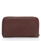 Bottega Veneta Intrecciato Nappa Zip Around Wallet (SHF-JOLytp)