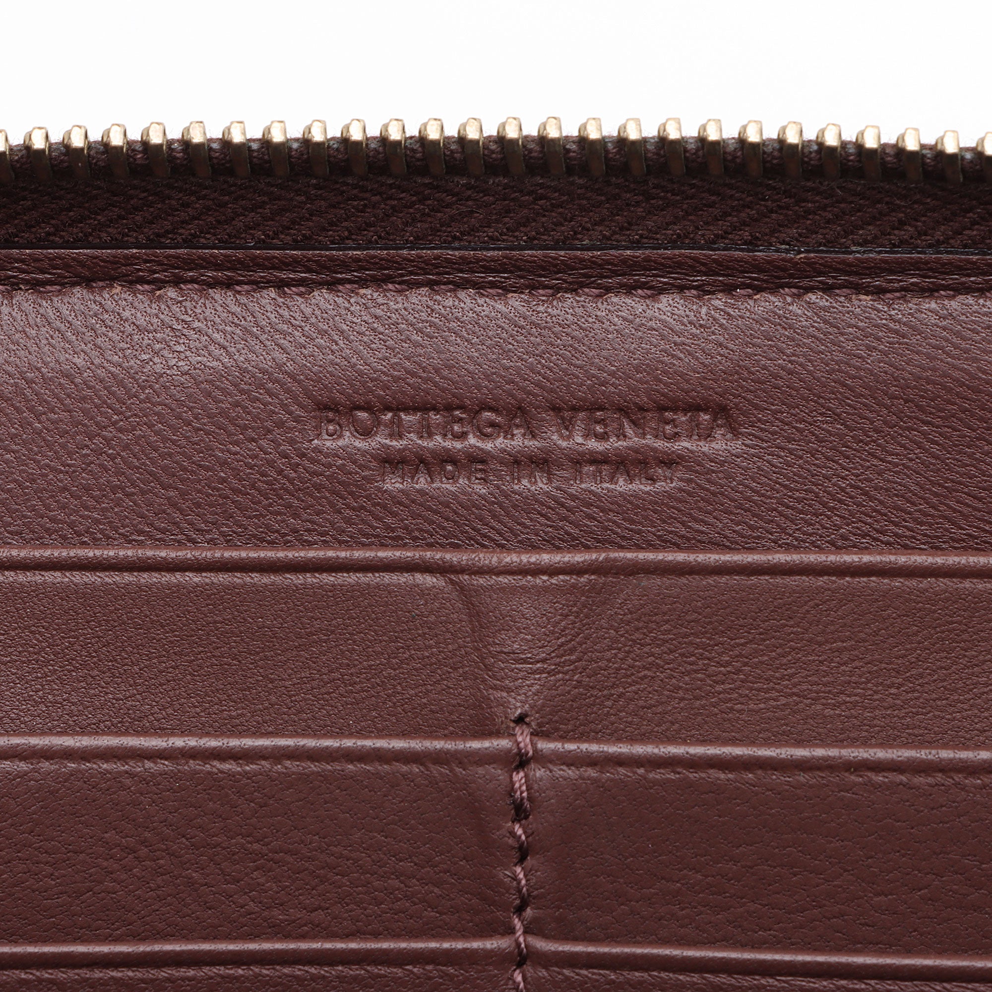 Bottega Veneta Intrecciato Nappa Zip Around Wallet (SHF-JOLytp)