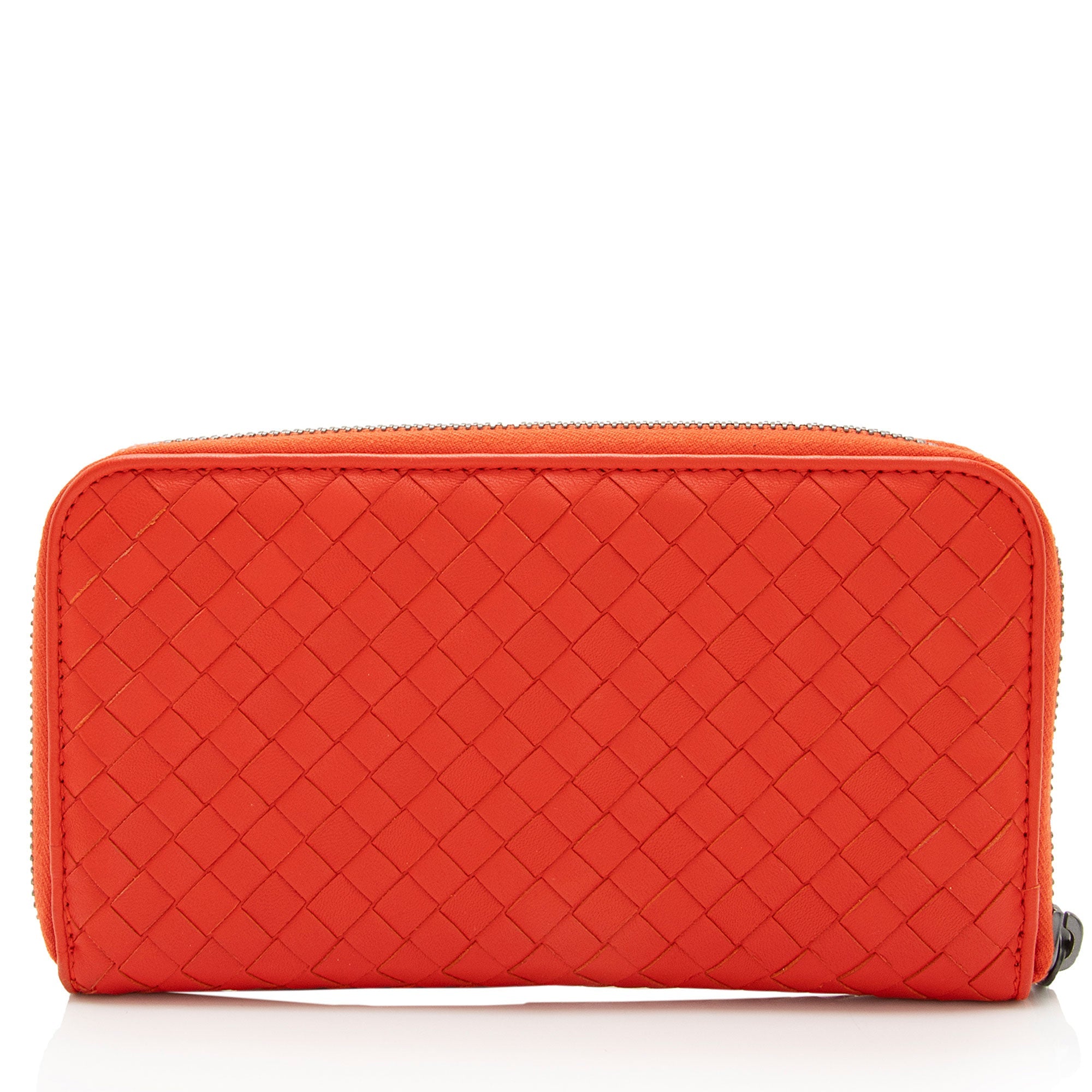 Bottega Veneta Intrecciato Nappa Zip Around Wallet (SHF-1JInCv)