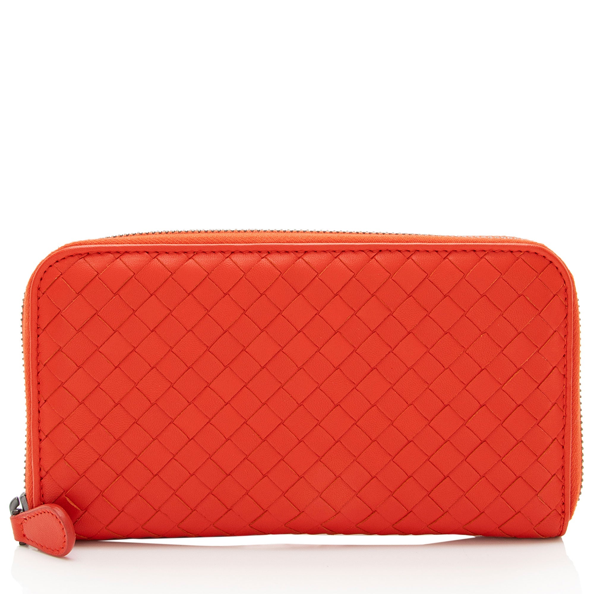 Bottega Veneta Intrecciato Nappa Zip Around Wallet (SHF-1JInCv)