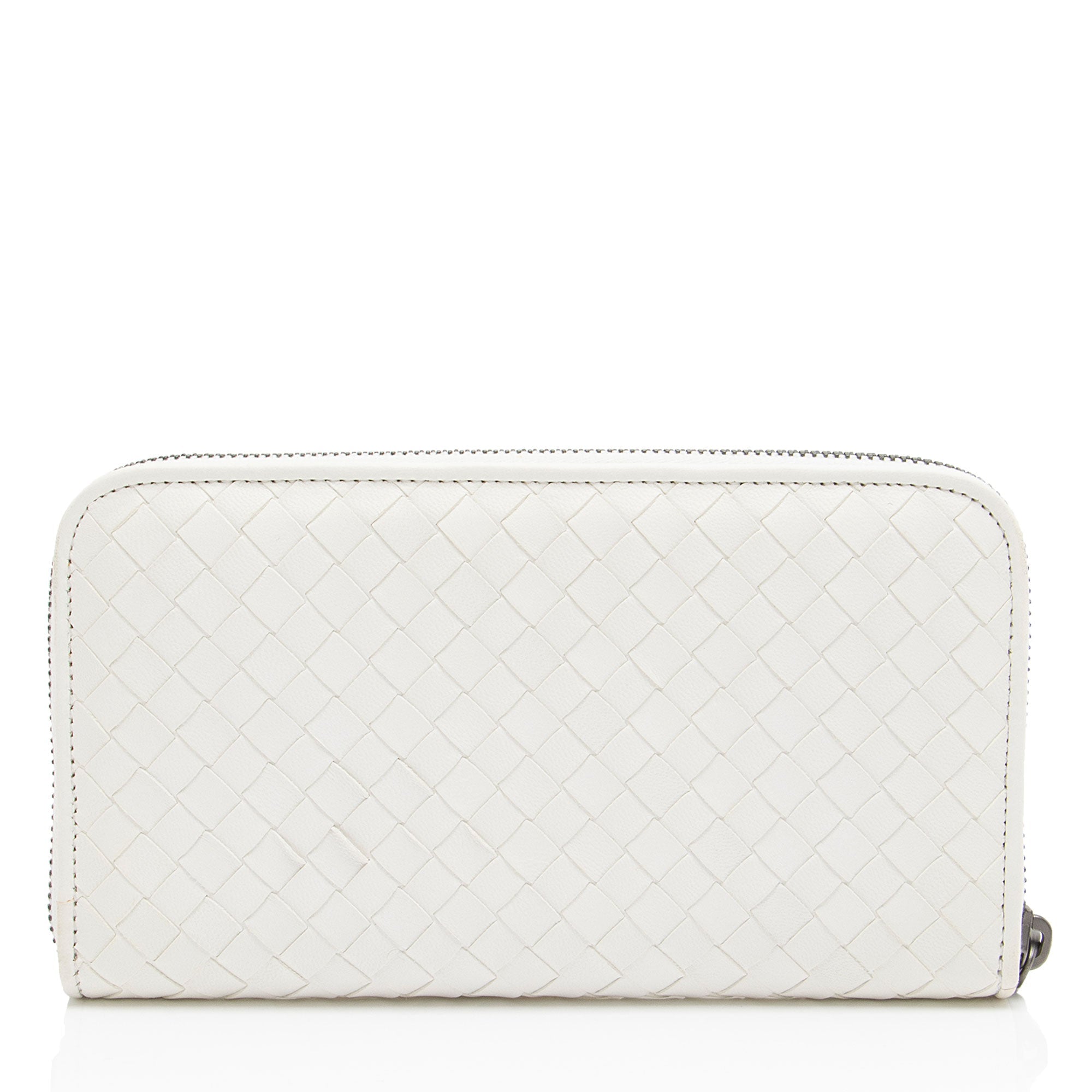 Bottega Veneta Intrecciato Nappa Zip Around Wallet