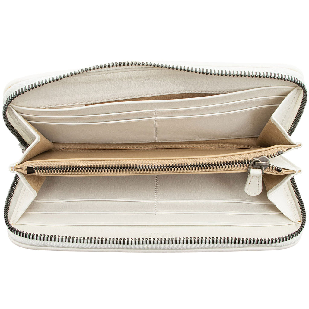 Bottega Veneta Intrecciato Nappa Zip Around Wallet