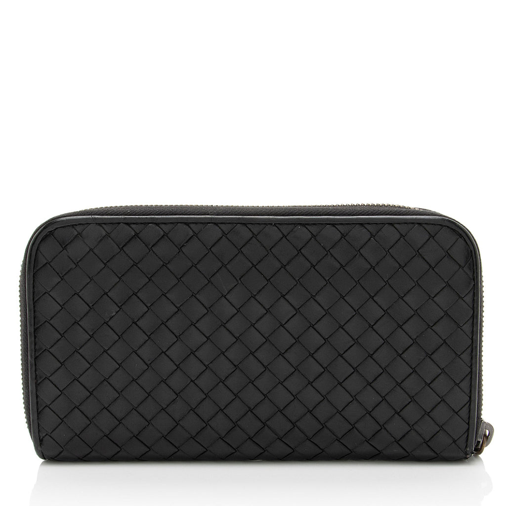 Bottega Veneta Intrecciato Nappa Zip Around Wallet