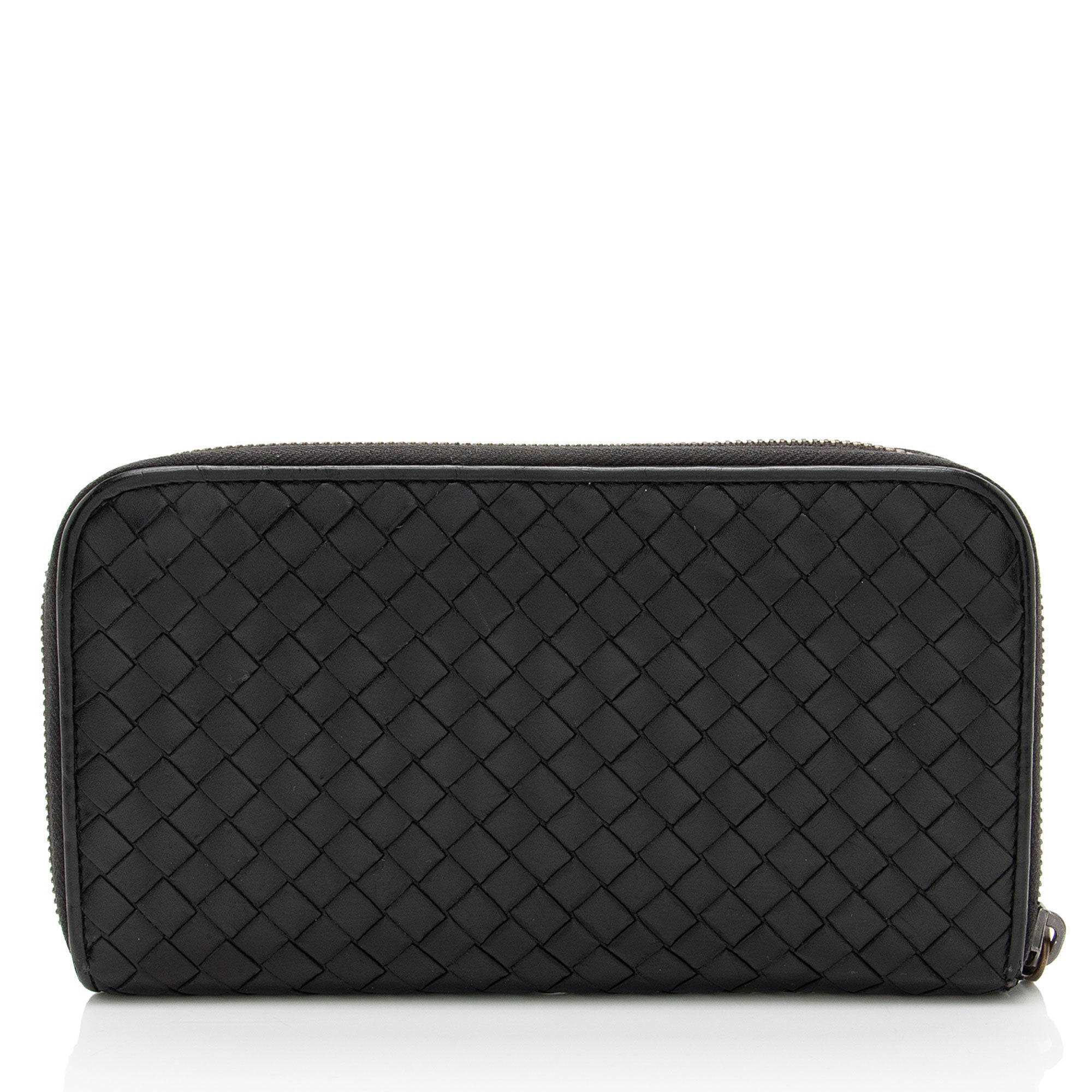 Bottega Veneta Intrecciato Nappa Zip Around Wallet