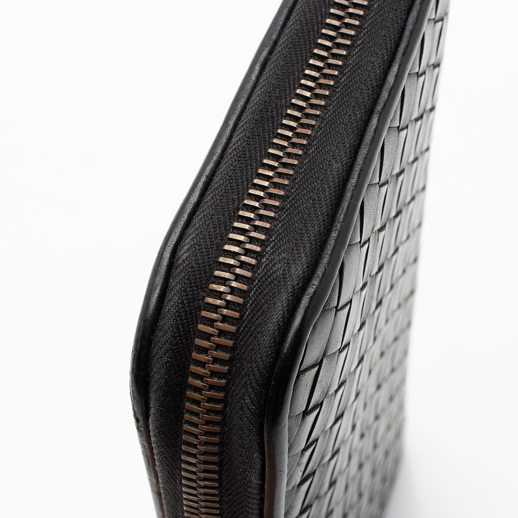 Bottega Veneta Intrecciato Nappa Zip Around Wallet