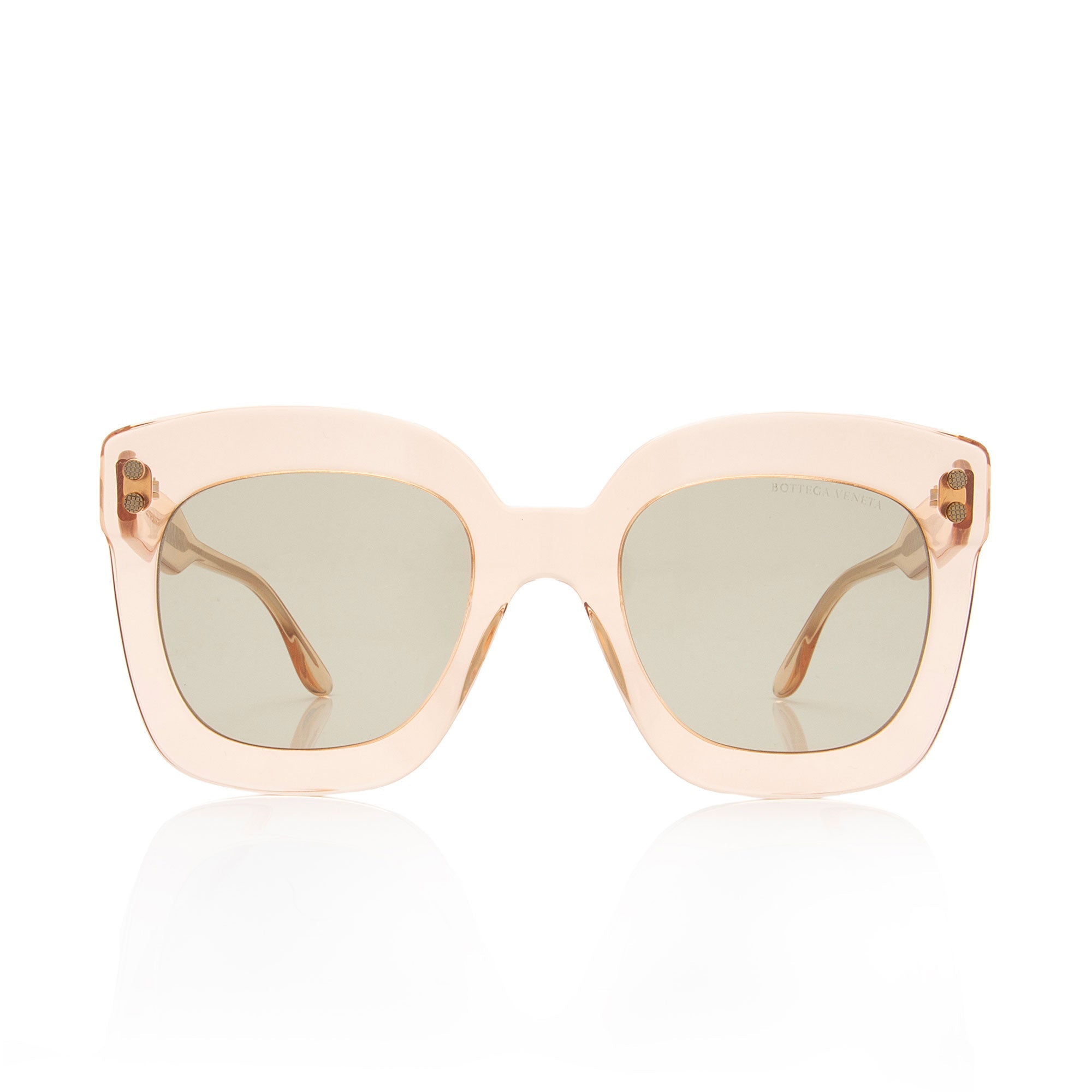 Bottega Veneta Intrecciato Oversized Square Sunglasses (SHF-r1C9vG)