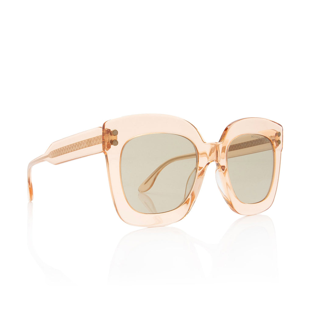Bottega Veneta Intrecciato Oversized Square Sunglasses (SHF-r1C9vG)