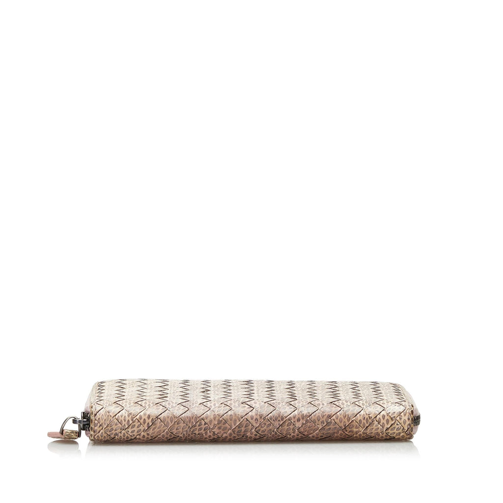 Bottega Veneta Intrecciato Weave Continental Wallet (SHG-35514)