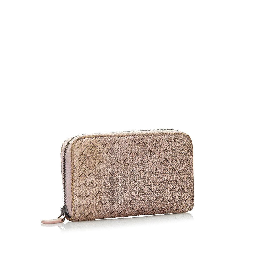 Bottega Veneta Intrecciato Weave Continental Wallet (SHG-35514)