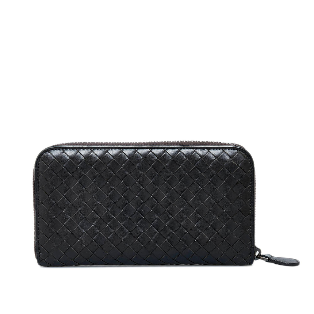 Bottega Veneta Intrecciato Zip Around Long Wallet (SHG-X50UCD)