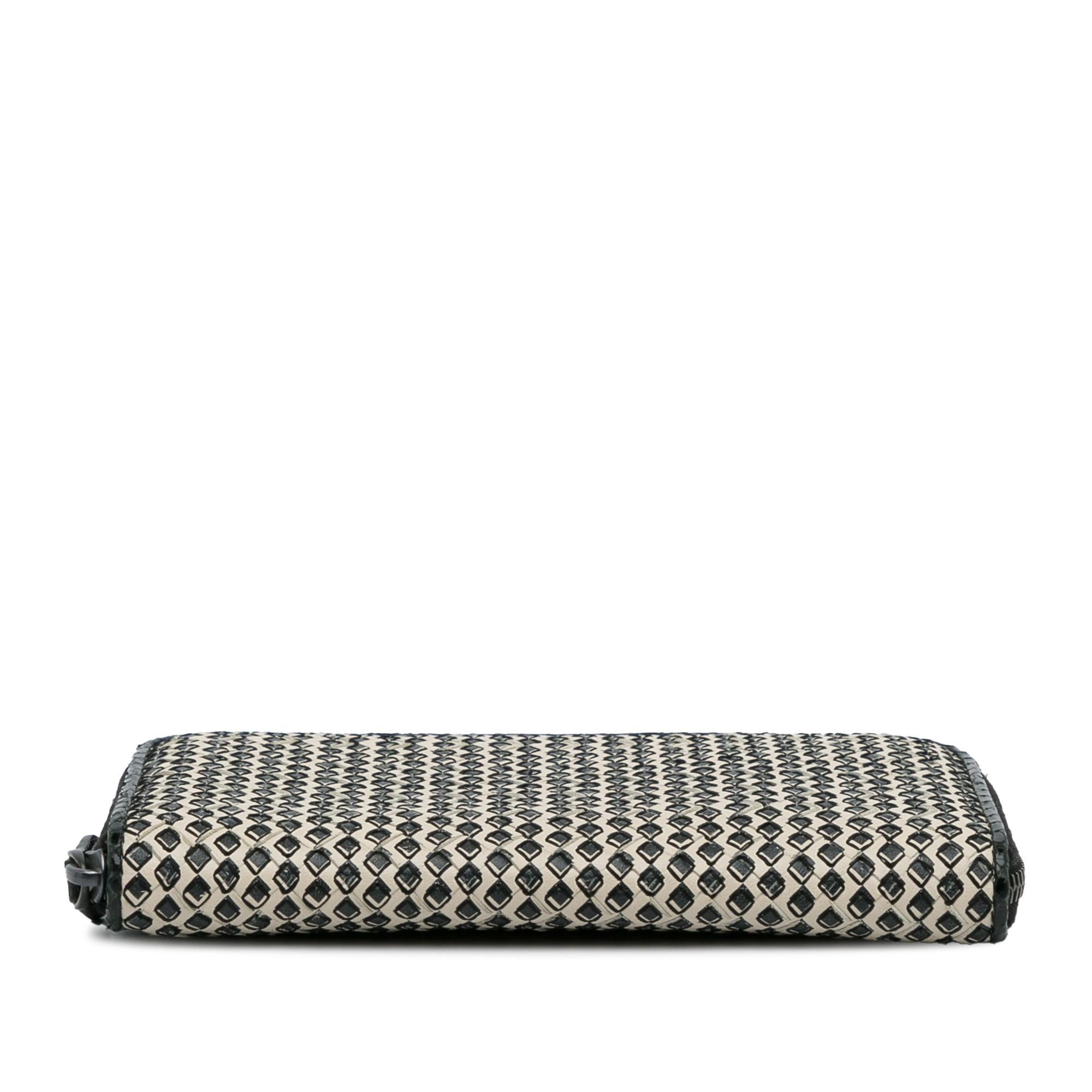 Bottega Veneta Intrecciato Zip Around Long Wallet (SHG-cBYpjx)