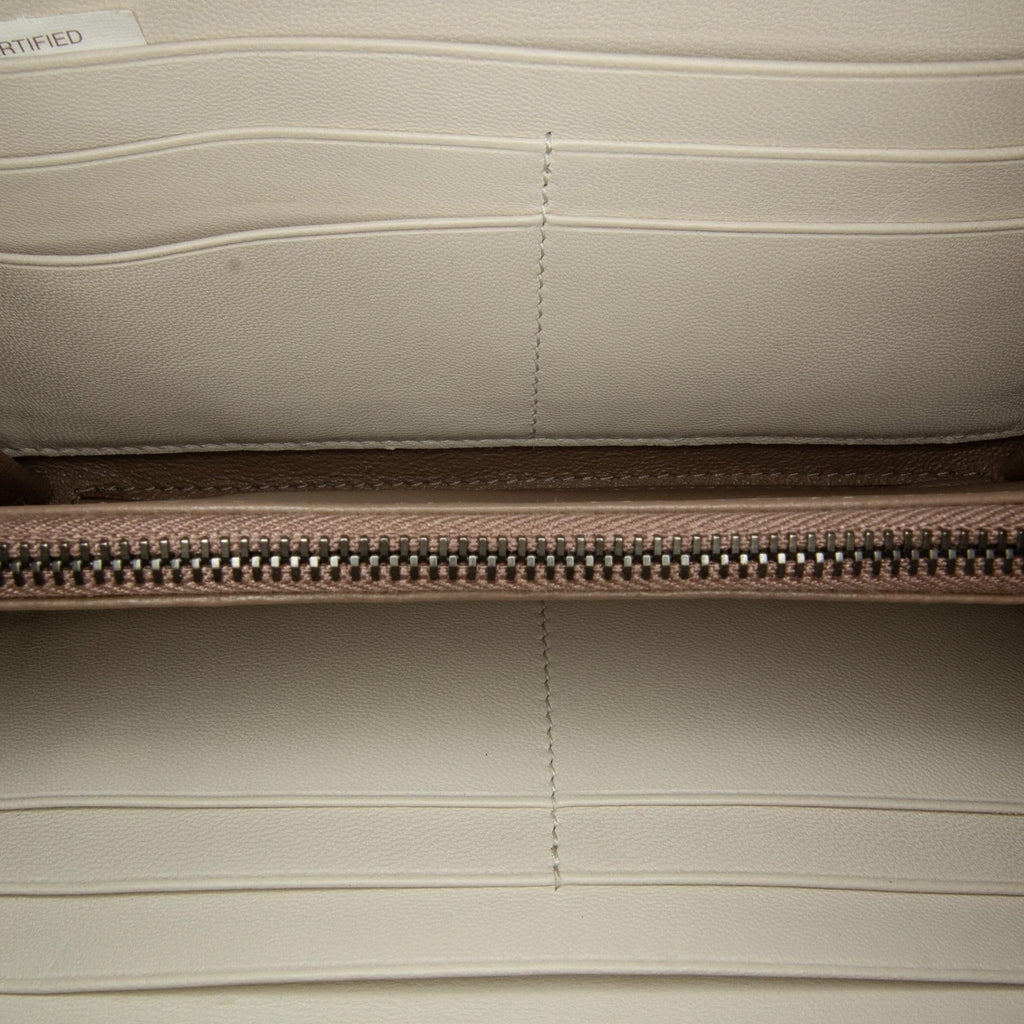 Bottega Veneta Intrecciato Zip Around Long Wallet (SHG-cBYpjx)