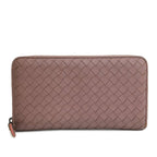 Bottega Veneta Intrecciato Zip Around Long Wallet (SHG-luVvlM)