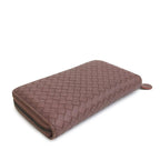 Bottega Veneta Intrecciato Zip Around Long Wallet (SHG-luVvlM)