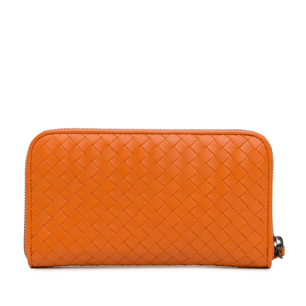Bottega Veneta Intrecciato Zip Around Long Wallet (SHG-htwvgV)