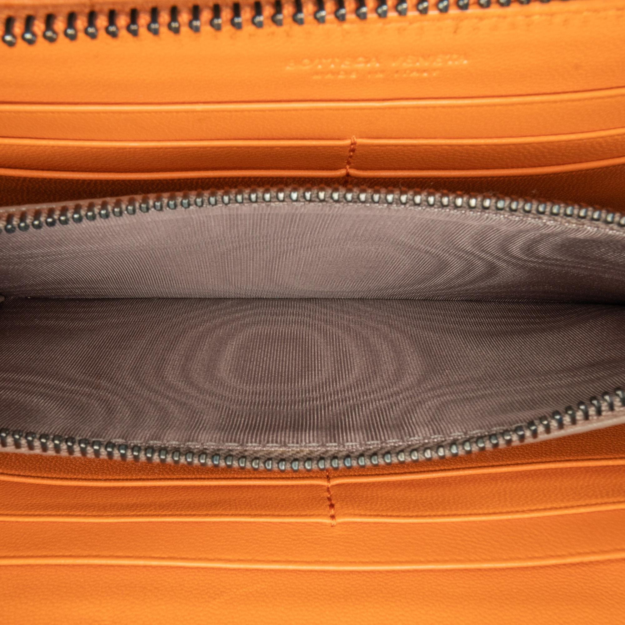 Bottega Veneta Intrecciato Zip Around Long Wallet (SHG-htwvgV)