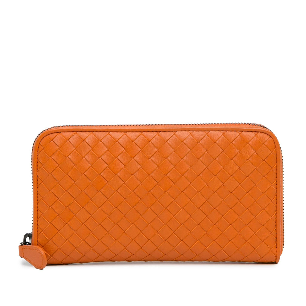 Bottega Veneta Intrecciato Zip Around Long Wallet (SHG-htwvgV)