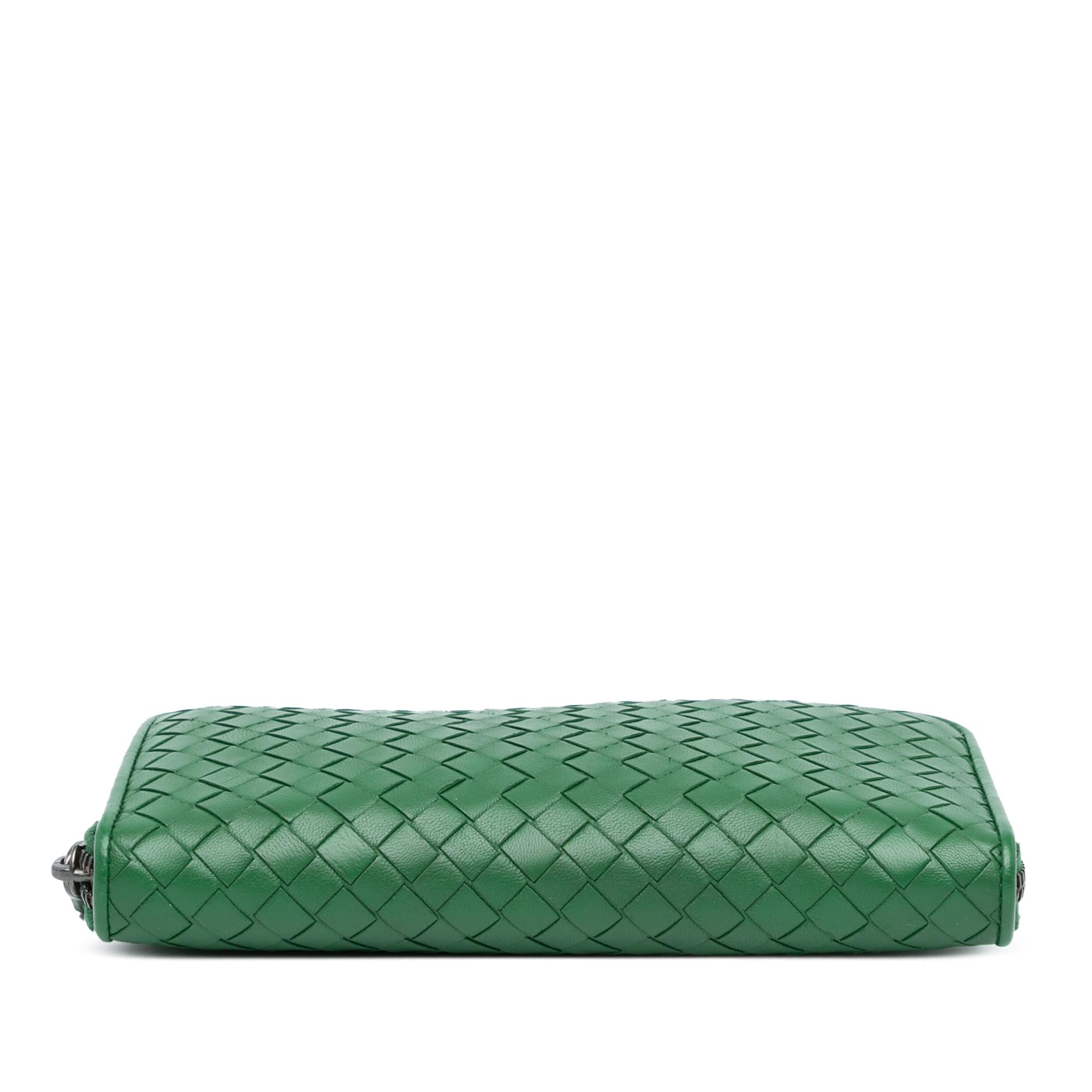 Bottega Veneta Intrecciato Zip Around Long Wallet (SHG-jBy0Mc)