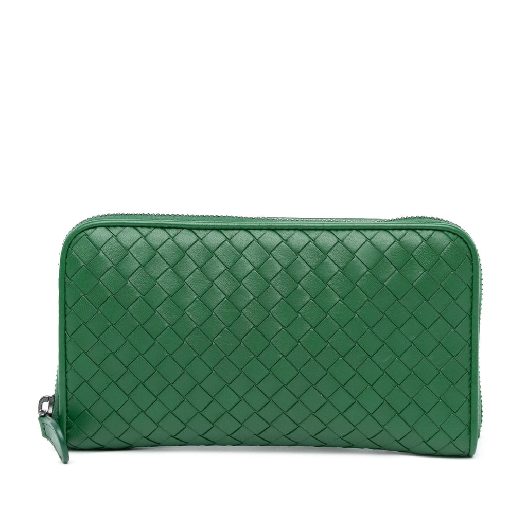 Bottega Veneta Intrecciato Zip Around Long Wallet (SHG-jBy0Mc)